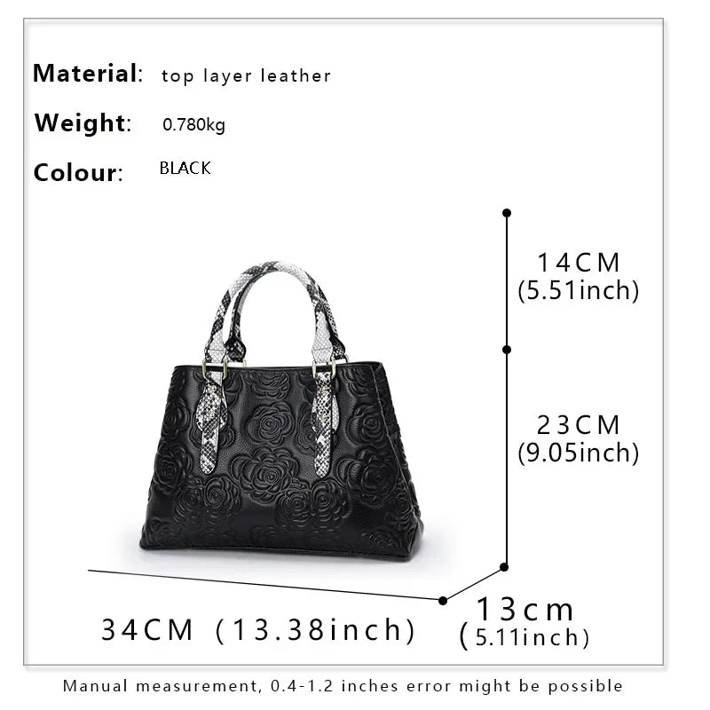 EP.MINGYUANCN Genuine Leather Womens Crossbody Bag Luxury