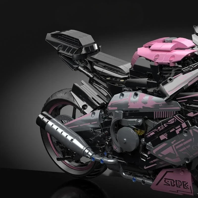 Kbox Motorcycle Racing Model Building Blocks Collectible