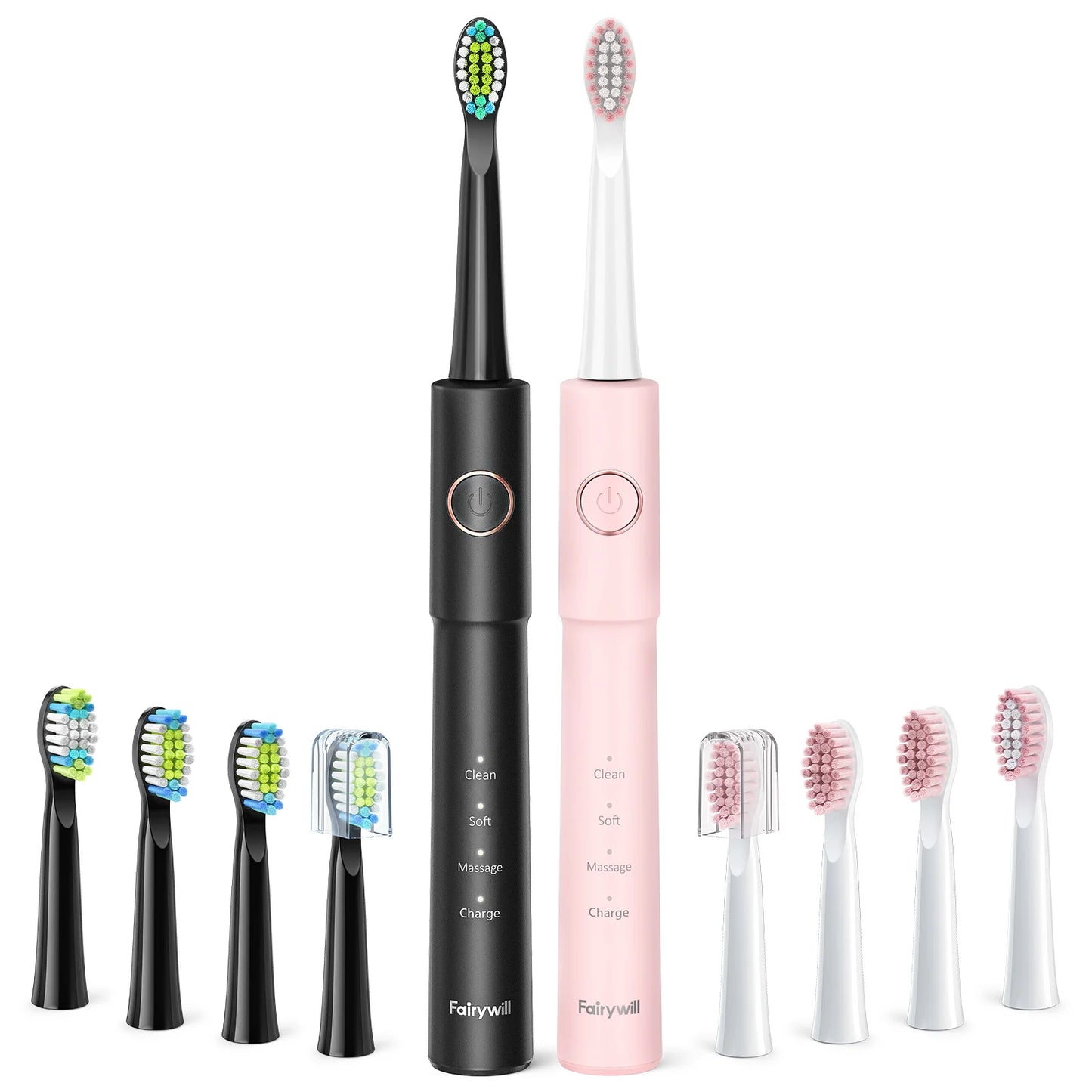 Fairywill E11 Sonic Electric Toothbrush Waterproof USB