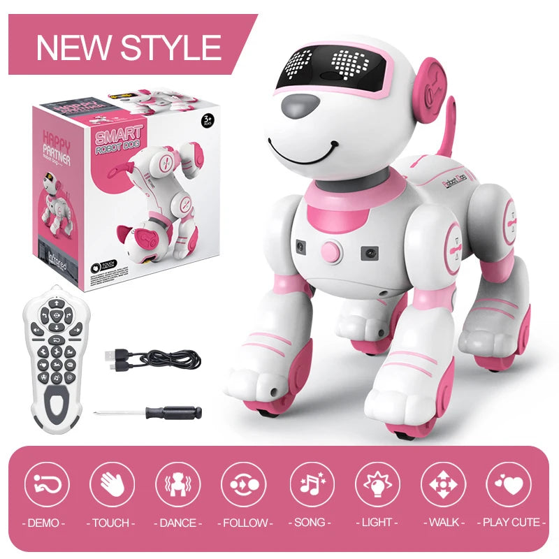 Kelaton RC Robot Dog Voice Command Programmable Toy