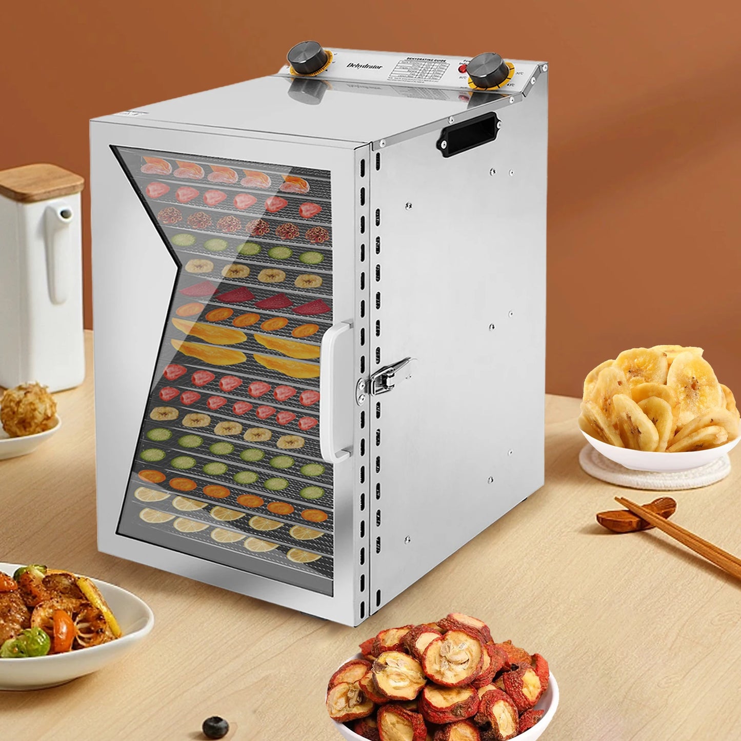 Hignconcerned Stainless Steel Food Dehydrator Digital Timer