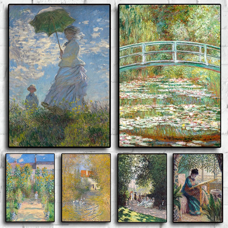 Zhejiang Claude Monet Romantic Canvas Art For Home Decor