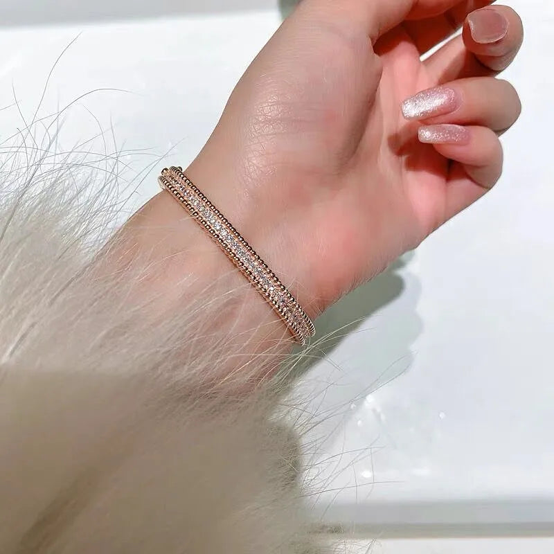 Certificate 925 Sterling Silver Zircon Bracelet For Women