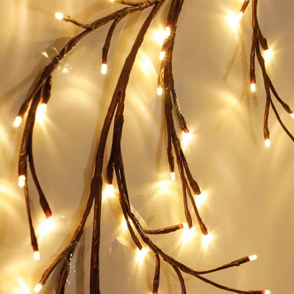 WELPUR Solar LED String Lights Outdoor Tree And Vine 96LED