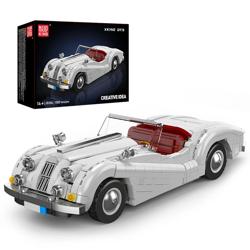 Mould King MK10236 Classic Sport Car XK140 OTS Model