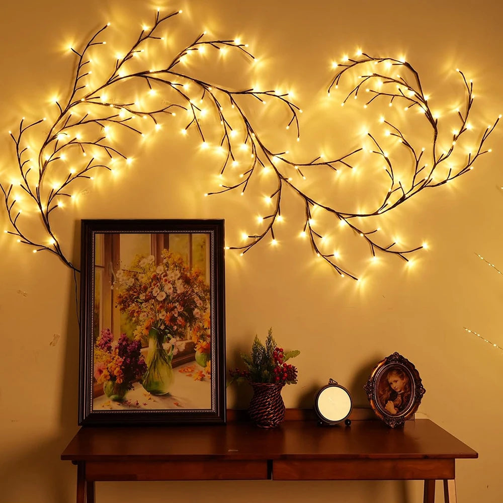 WELPUR Solar LED String Lights Outdoor Tree And Vine 96LED