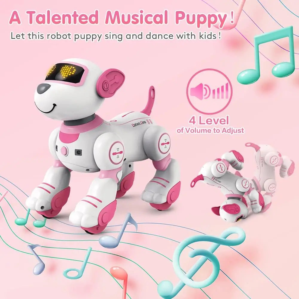 CEDesign RC Robot Dog Toy With Voice Command And Music