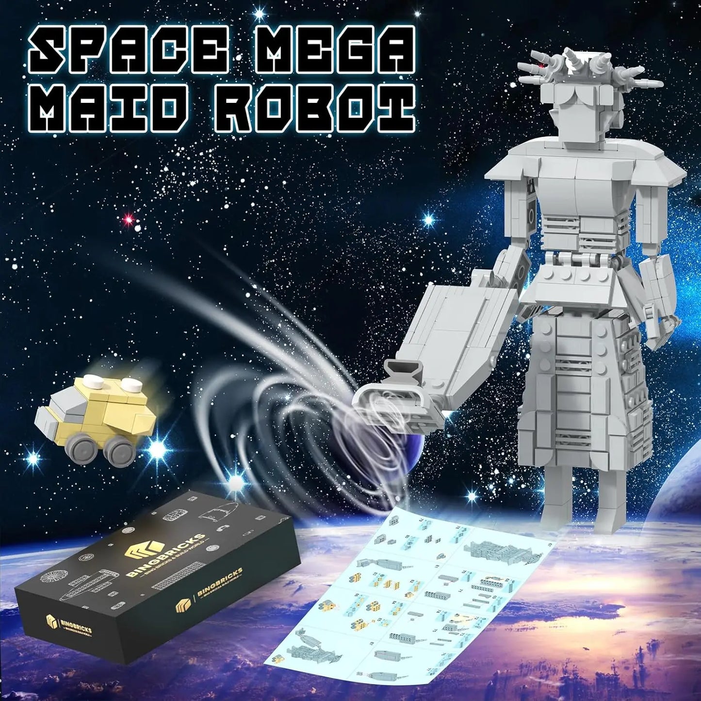 Space Mega Maid Robot Building Blocks Spaceballs Battle Mech
