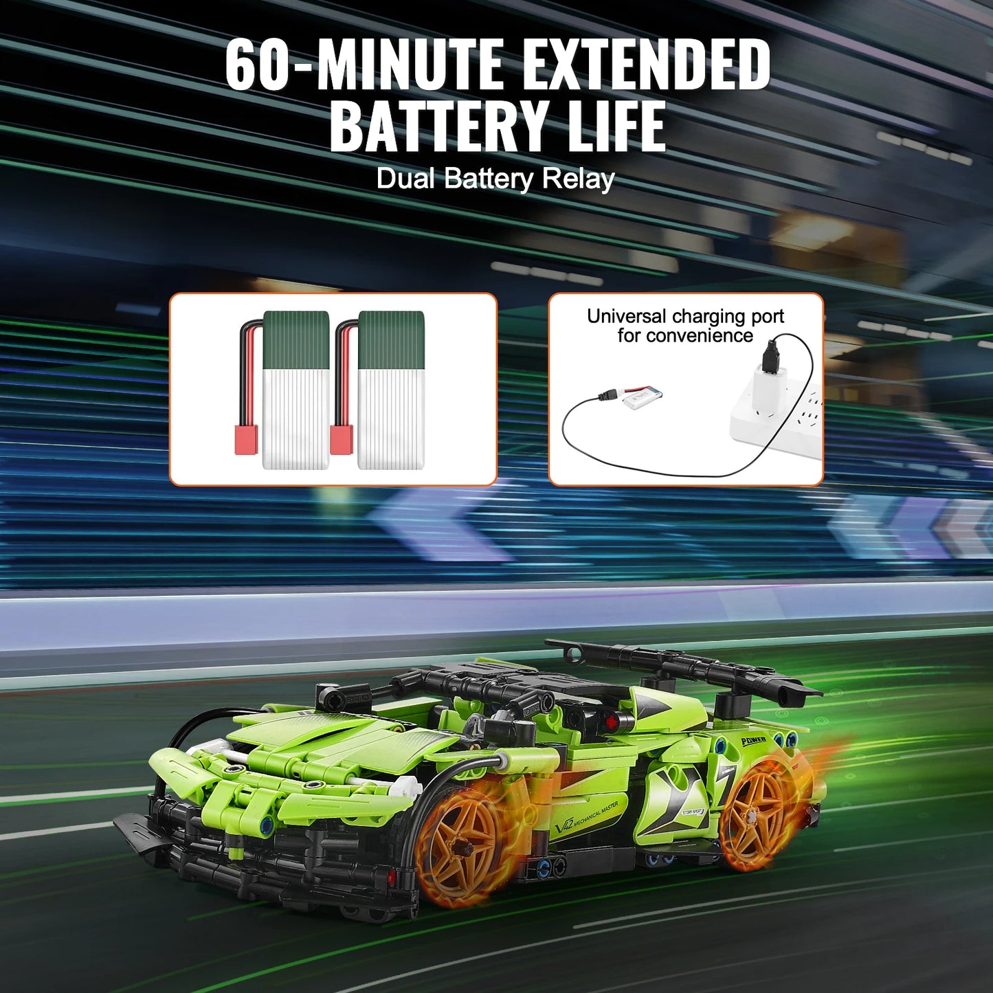VEVOR 2 In 1 RC Car Robot 461 Pieces STEM Toys For Boys