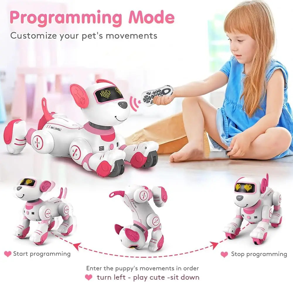 CEDesign RC Robot Dog Toy With Voice Command And Music