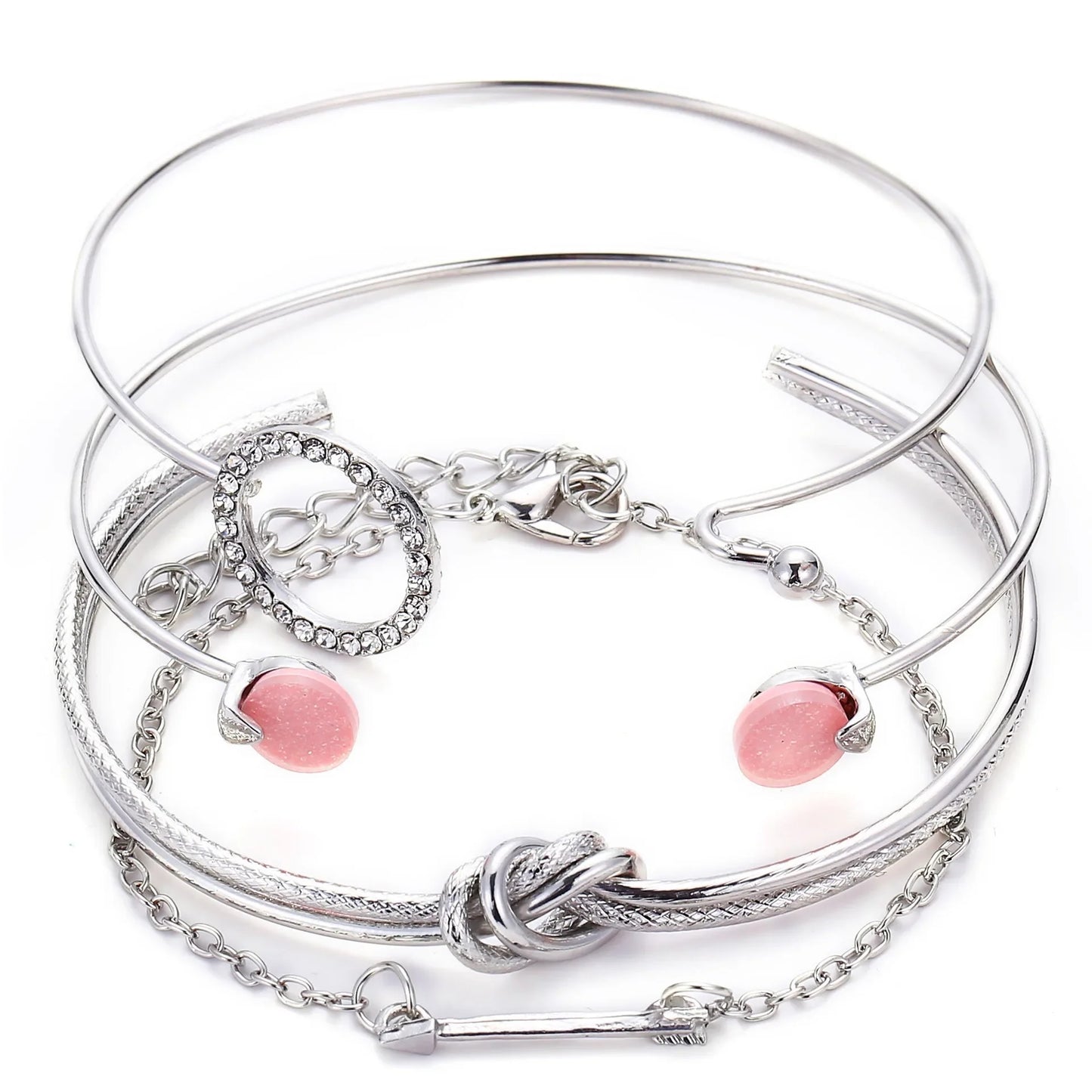 DAIPANCN Bohemian Metal Chain Bracelet Set For Women