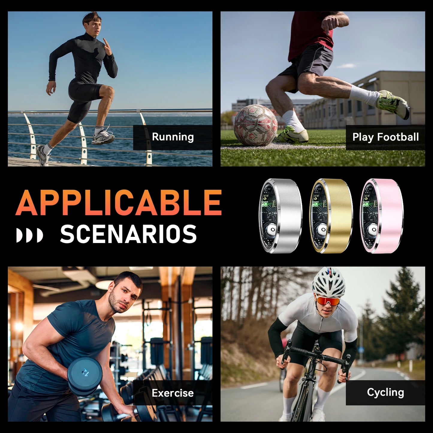 LaNikar R5 Smart Ring Bluetooth 5.1 Blood Oxygen Heart Rate