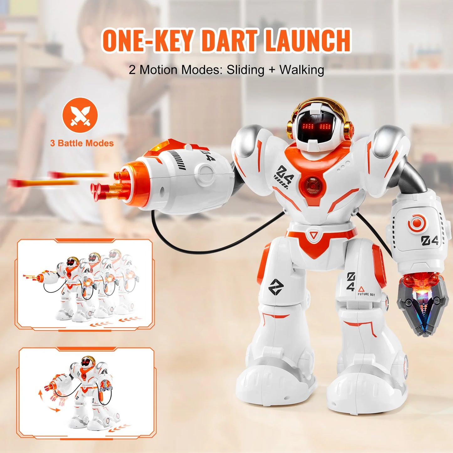 SucceBuy RC Battle Robot For Kids Programmable Remote