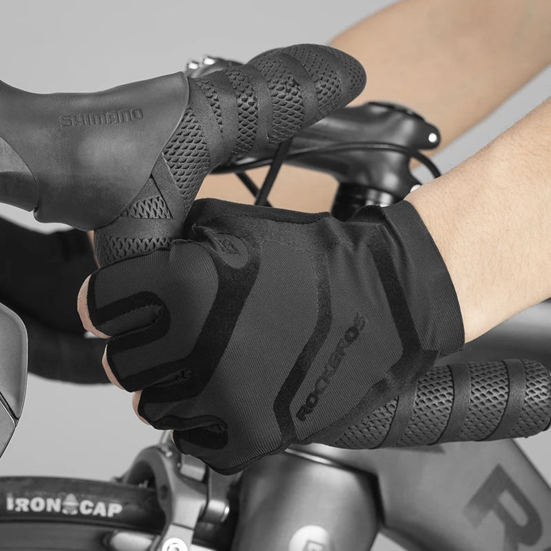 RockBros Cycling Gloves Breathable Shockproof Fingerless MTB