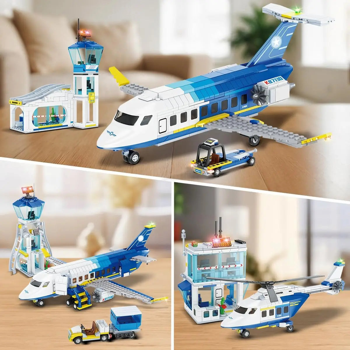 City Passenger Airplane 3 In 1 Building Block Set Kit