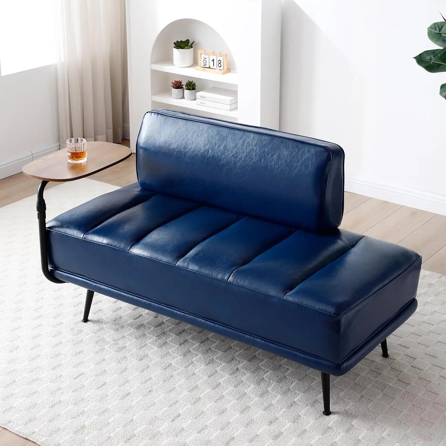 GUANGBAI PU Leather Ottoman Bench For Living Room Bedroom