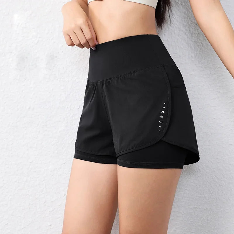 Crazy Seed Quick Dry Womens Running Shorts With Pockets