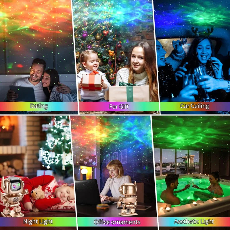 Hign-concerned Robot Astronaut Projector LED Nightlight