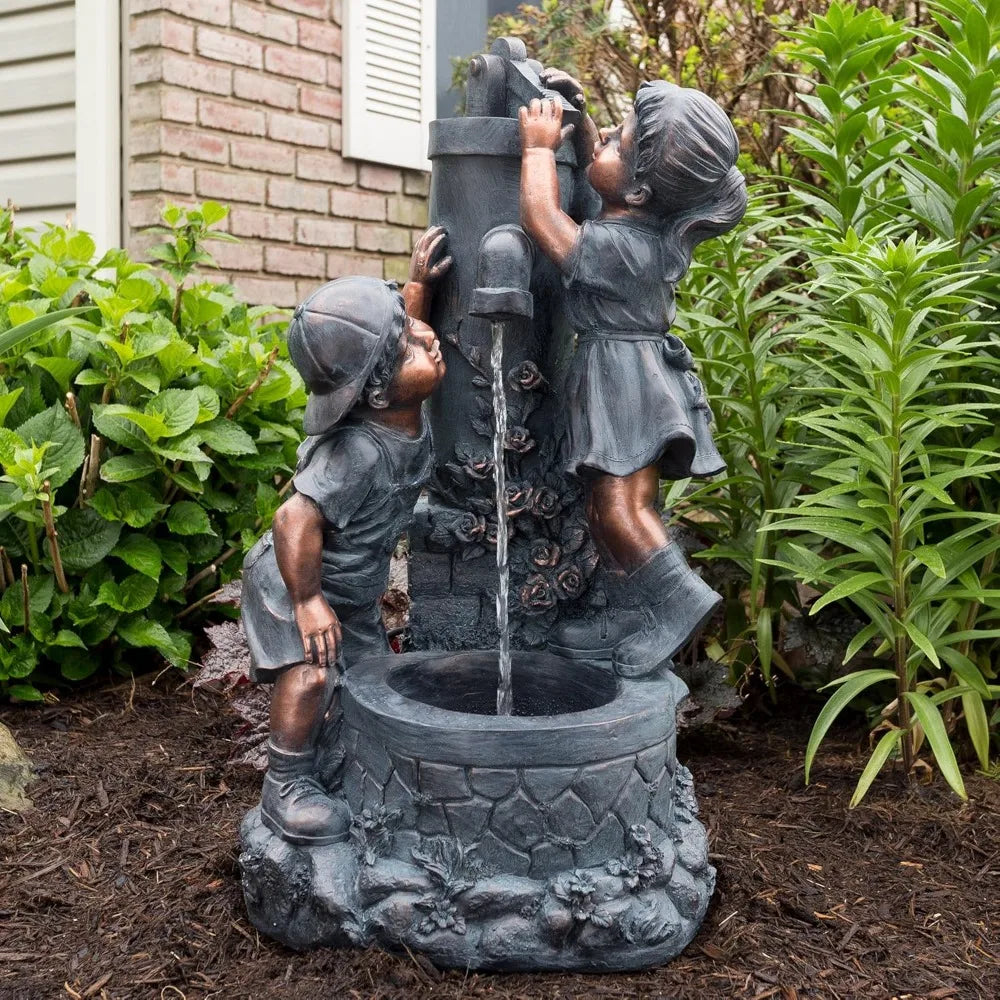 GLB Outdoor Water Fountain Garden Patio Yard Decor Item