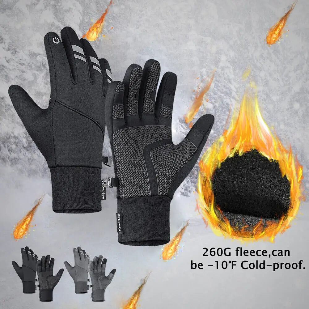 Winter Thermal Cycling Gloves Windproof Nonslip Touchscreen