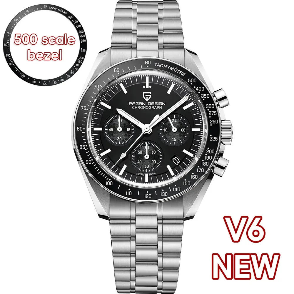 PAGANI DESIGN 1701 V5 Chronograph Quartz AR Sapphire Glass