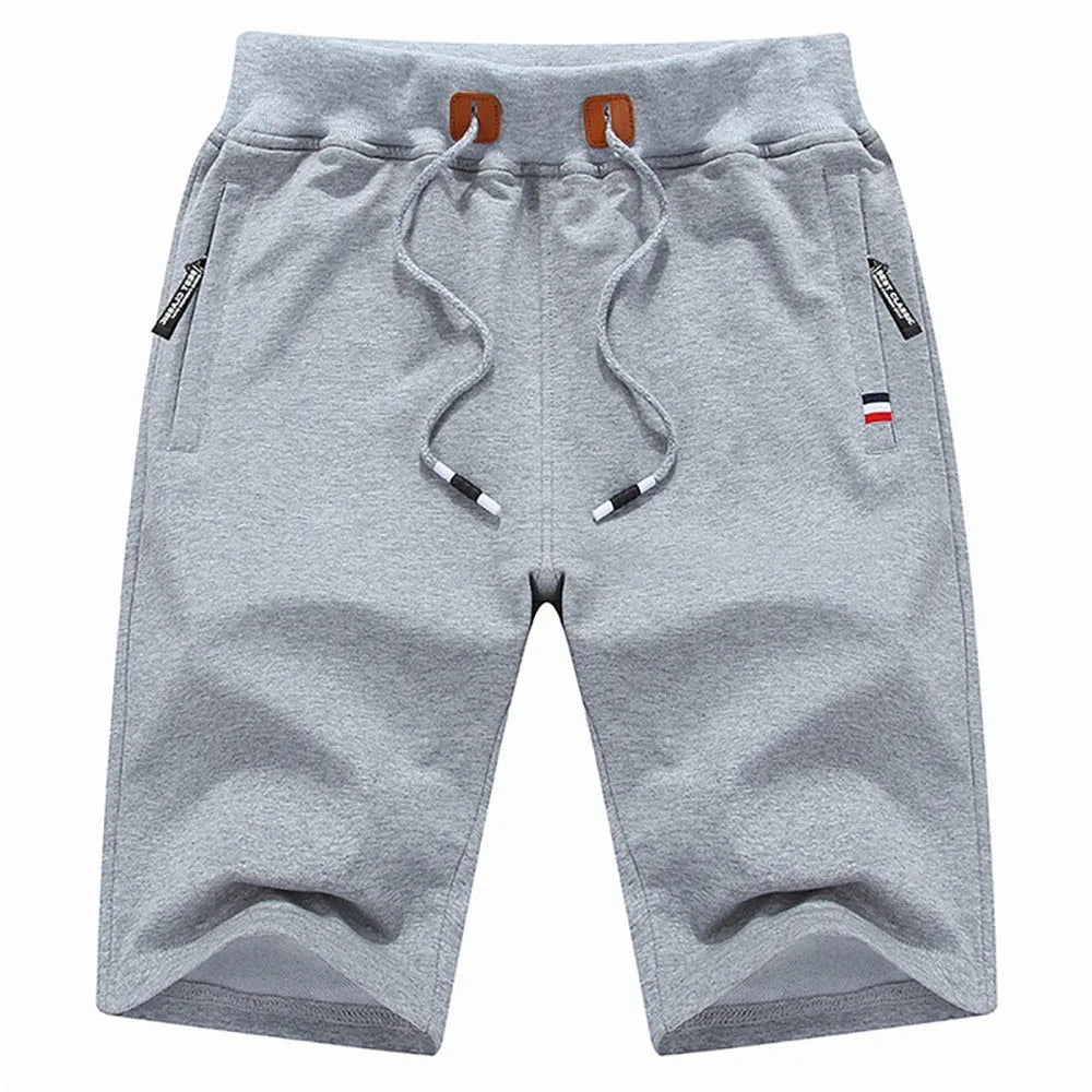 Mens Summer Cotton Casual Loose Jogger Shorts With Pocket