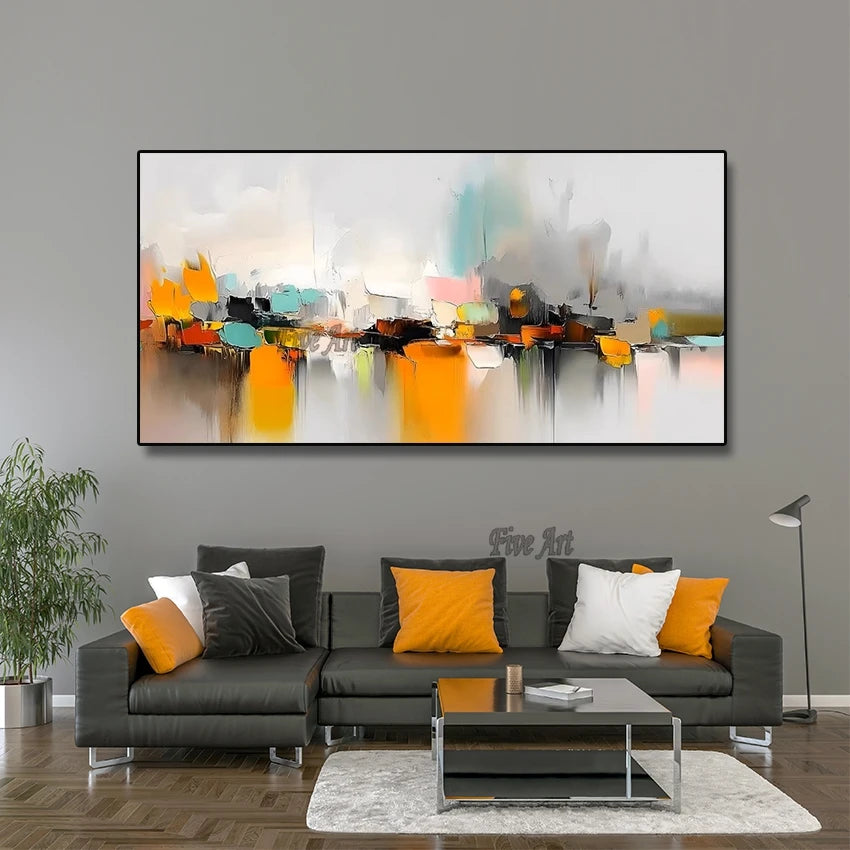 Fujian Handmade Oil Painting Canvas Abstract Wall Art