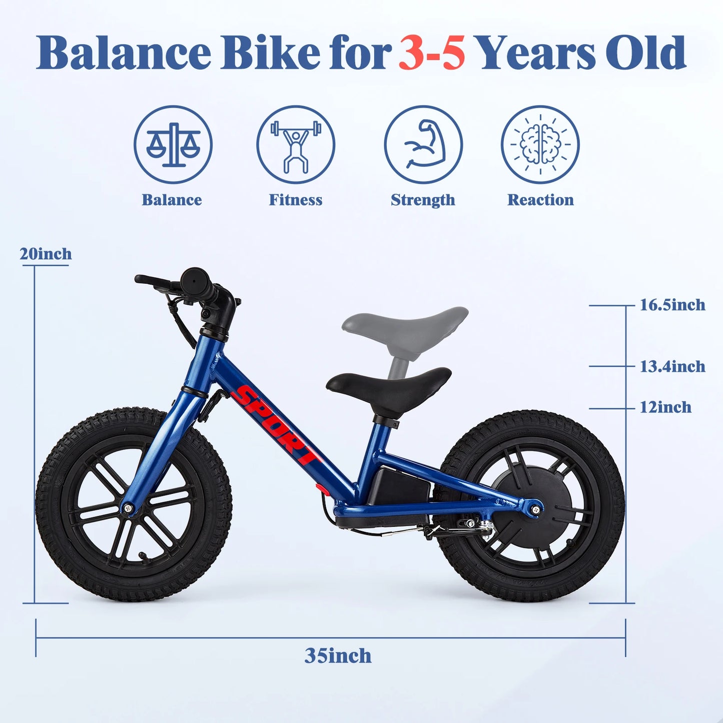 HiMISS Electric Bike For Kids Ages Three To Five
