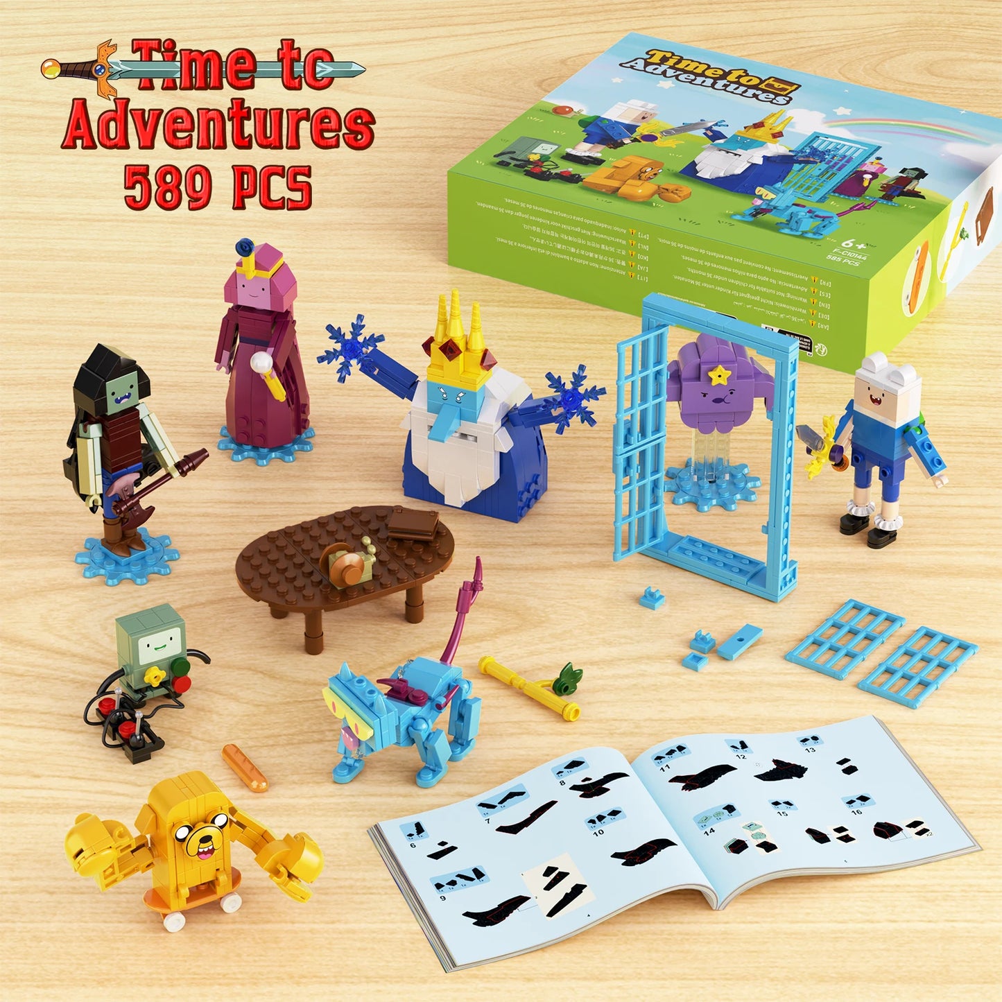 BuildingBoat Adventure Time Building Block Set Figures Gift