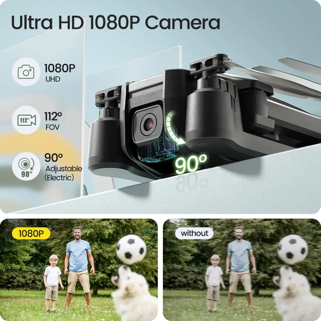 Holy Stone HS440 Foldable FPV Drone With 1080P WiFi