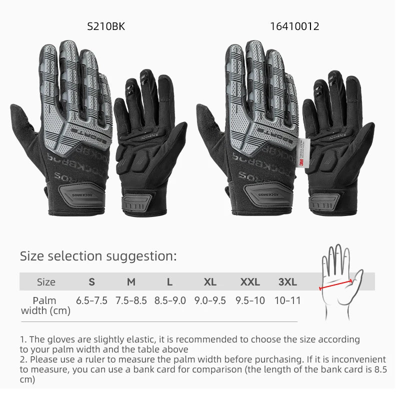 RockBros Cycling Gloves Tactical Gel Pad Shockproof
