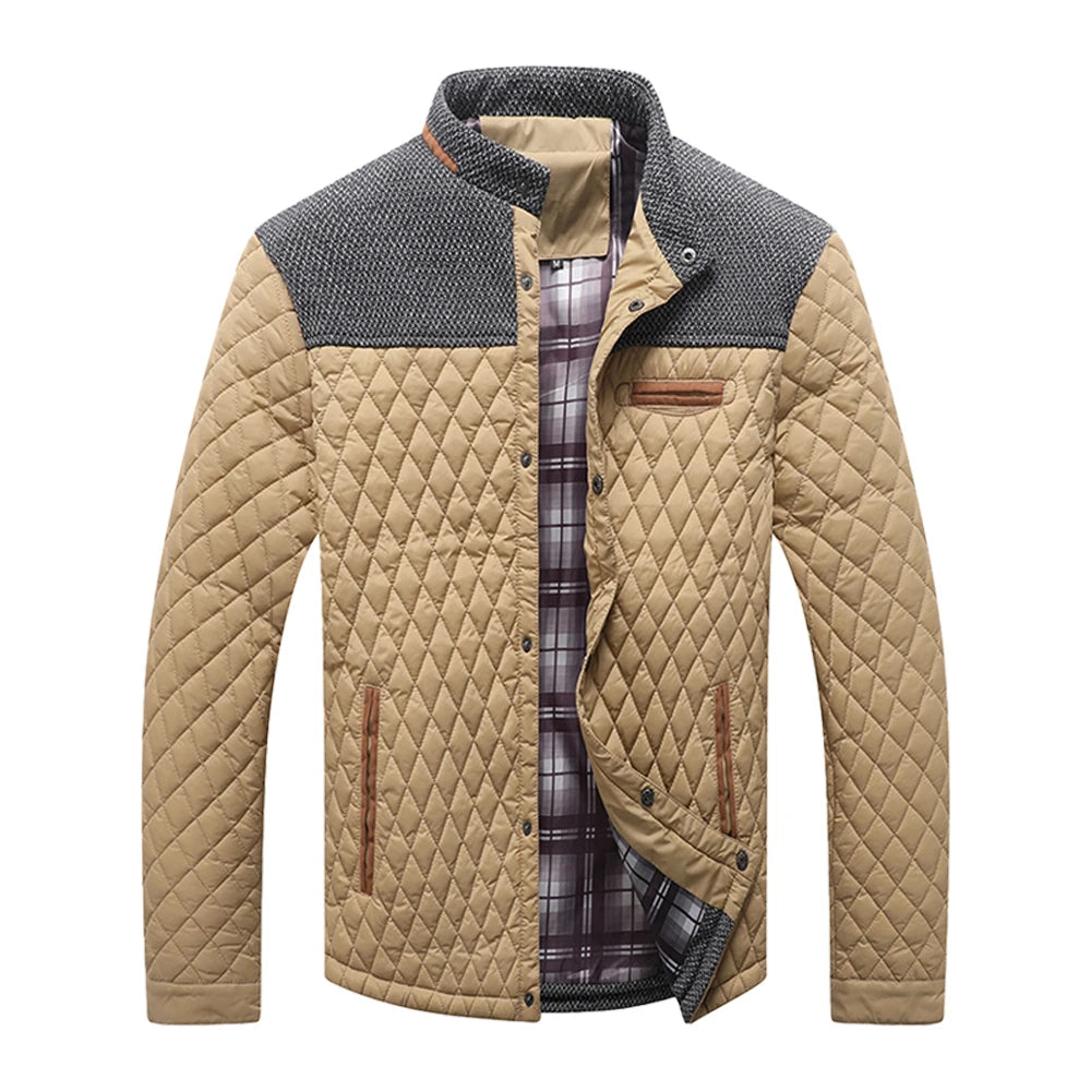 Men's Winter Warm Bomber Quilted Coat by NoEnName
