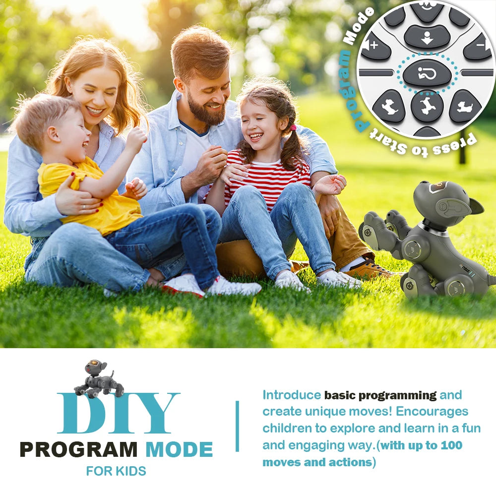 VATOS Robot Dog Toy For Kids With Voice Remote Control