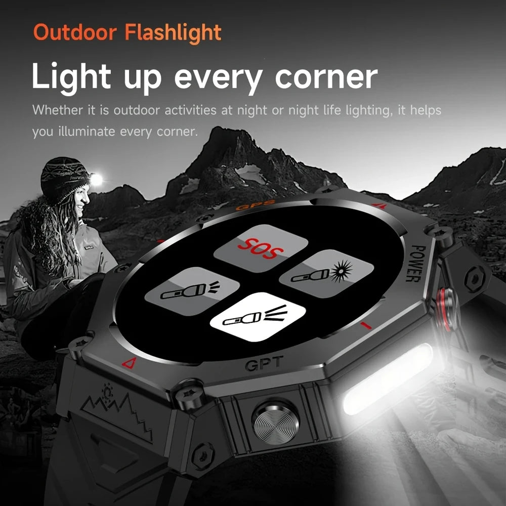 SENBONO GPS Smartwatch Men Built In GPS Bluetooth Call