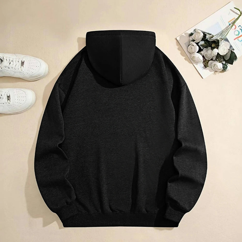Closure Guest Check Hoodie Loose Fit Pullover for Women