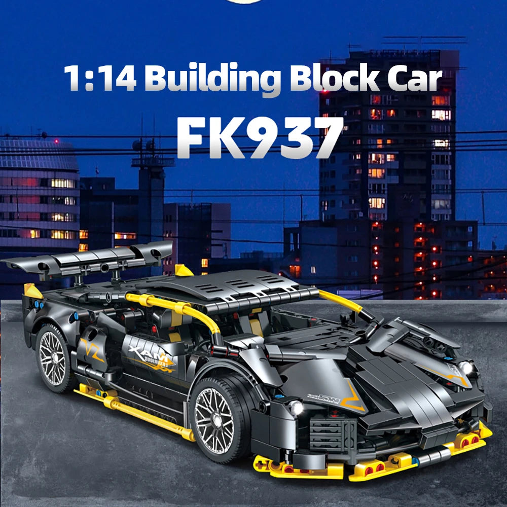 Kbox 1259Pcs Supercar Building Blocks Kit Collectible