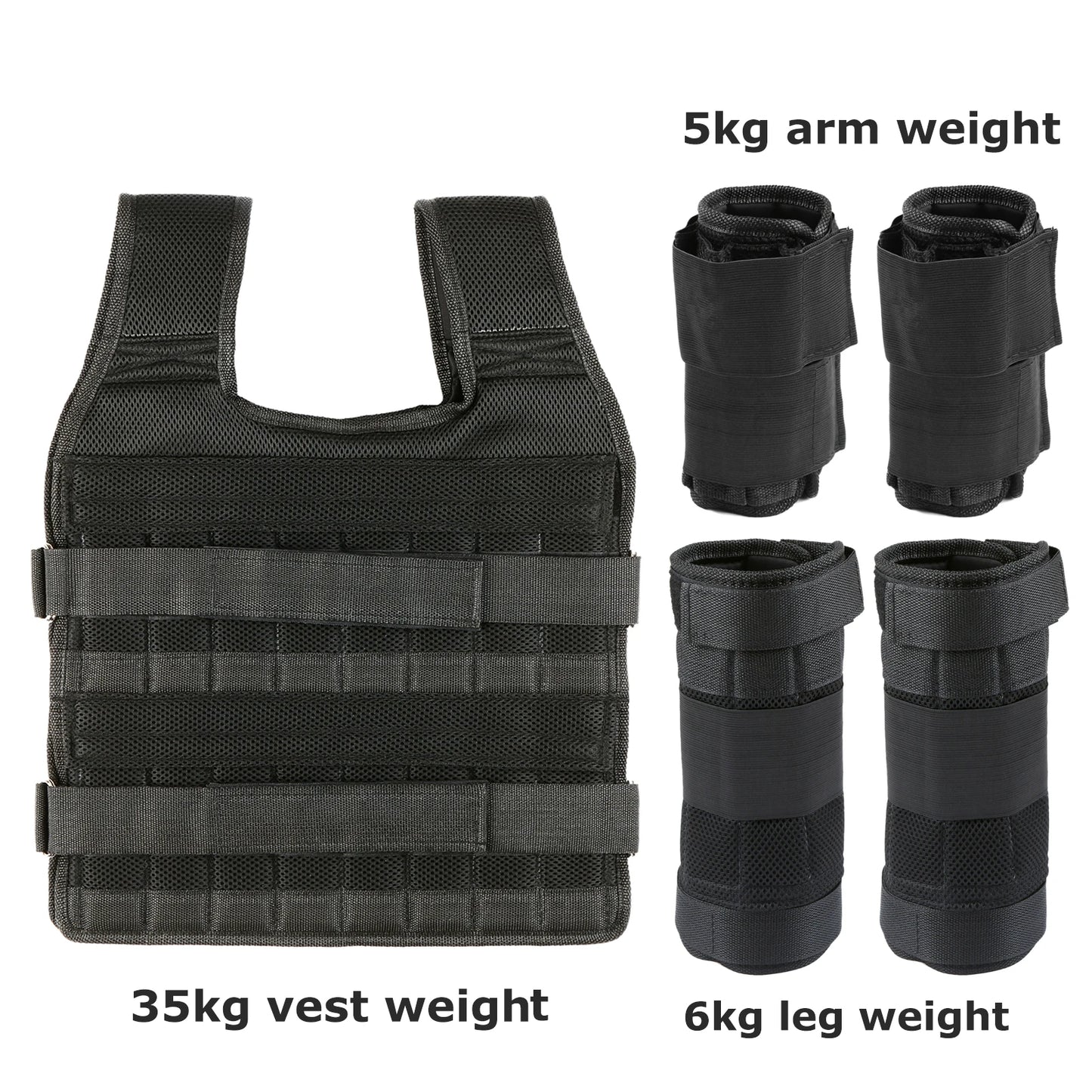 YOSOO Adjustable Vest Weight Set For Strength Training 35kg