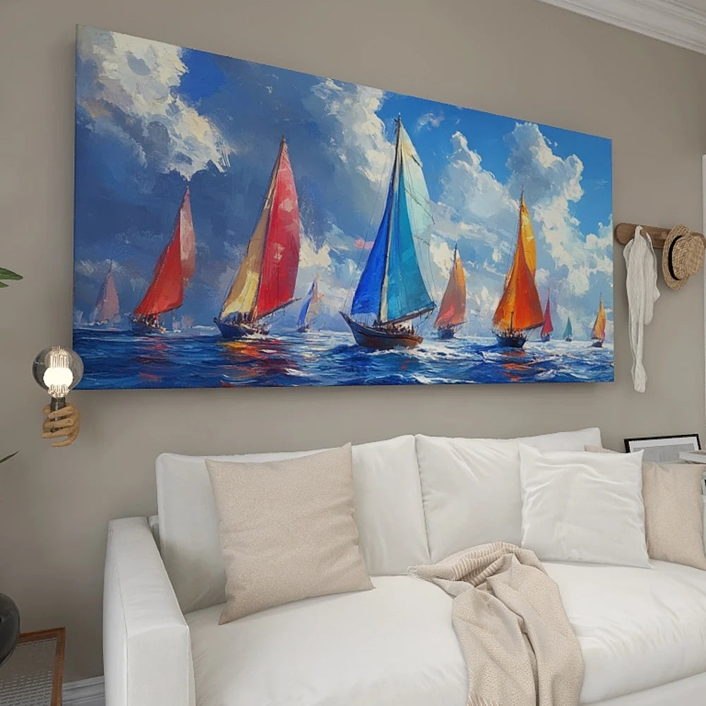 Hign Concerned Pine Wood Frame Canvas Wall Art Painting