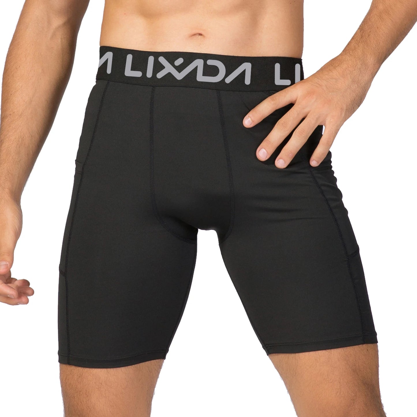 Lixada Men Sports Shorts Pack Active Workout With Pocket