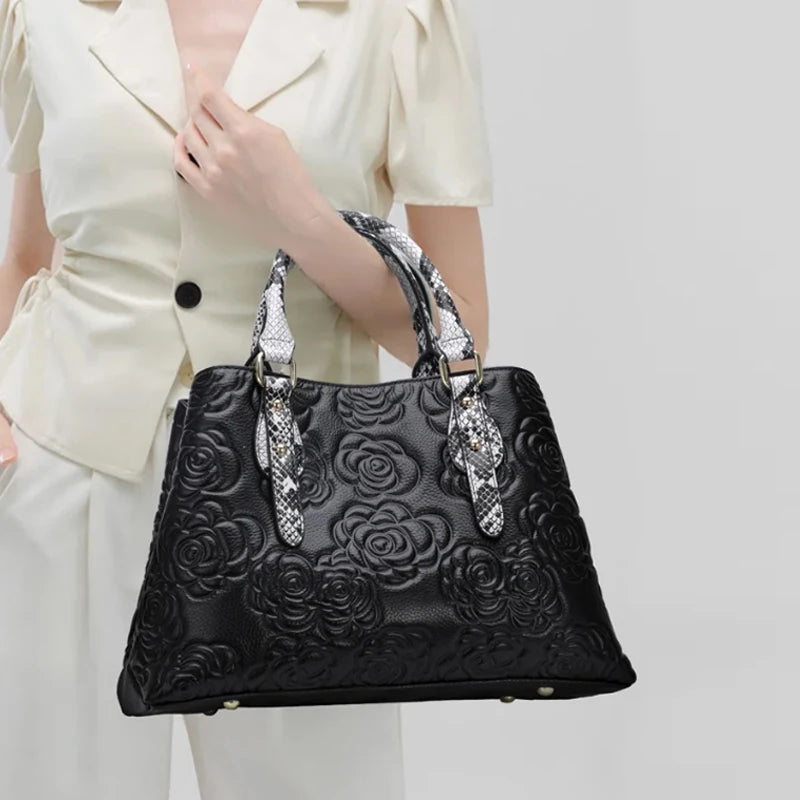 EP.MINGYUANCN Genuine Leather Womens Crossbody Bag Luxury