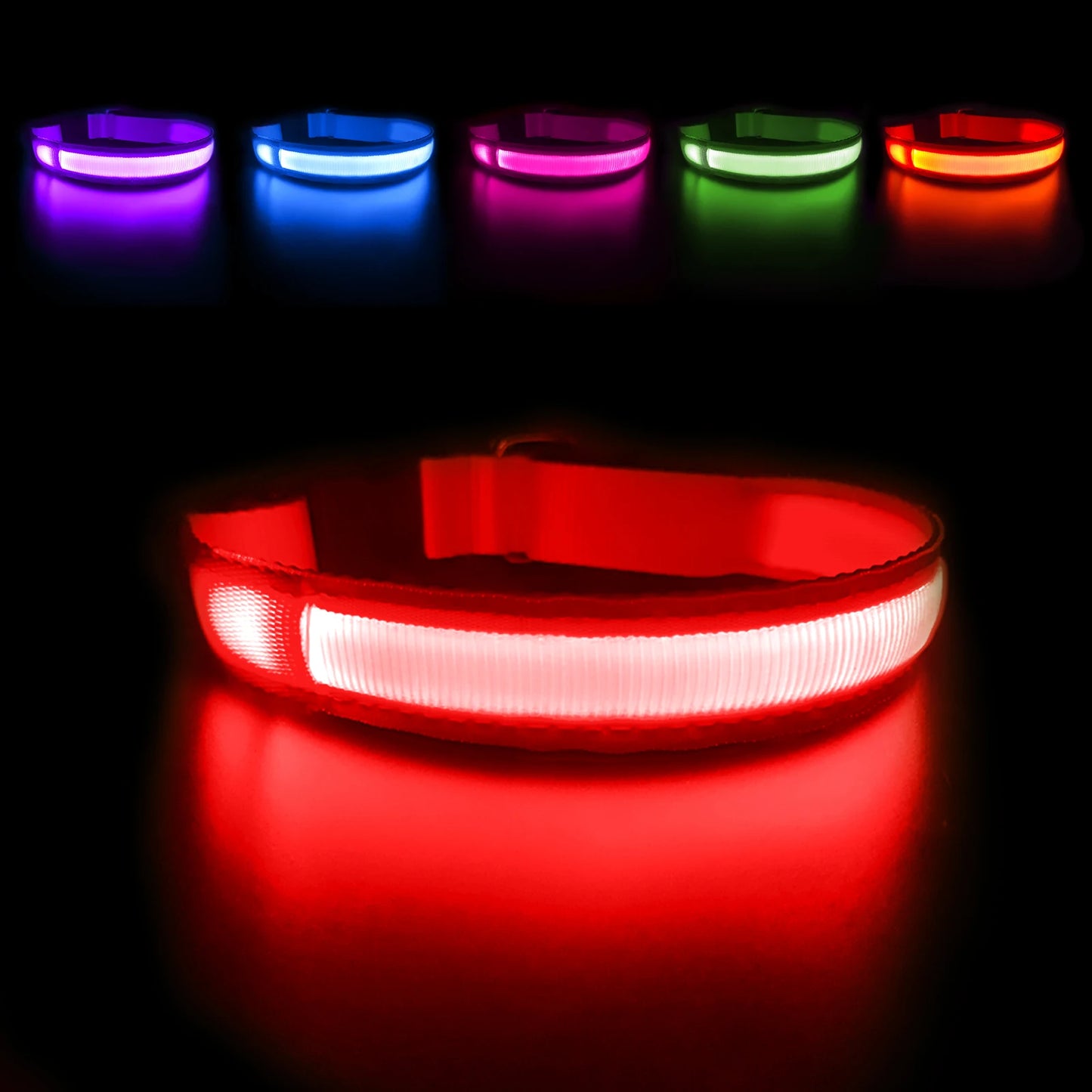Masbrill Rechargeable Luminous Waterproof Dog Collar