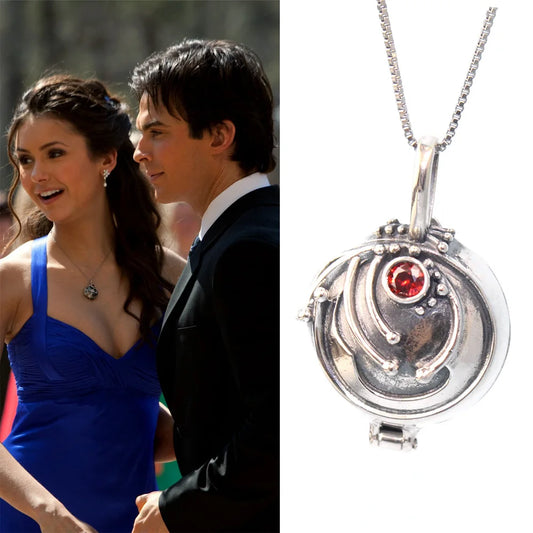 Sterling Silver Elena Vampire Diaries Pendant Necklace