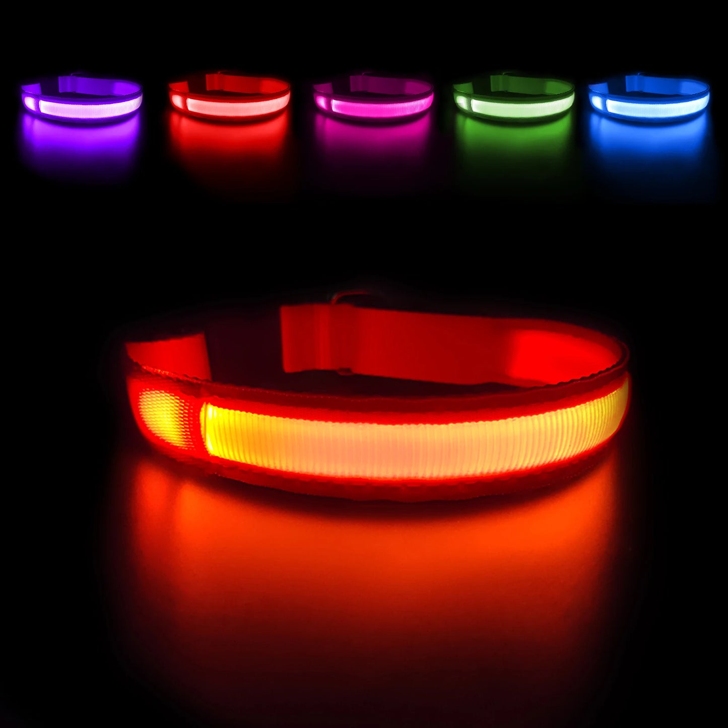 Masbrill Rechargeable Luminous Waterproof Dog Collar