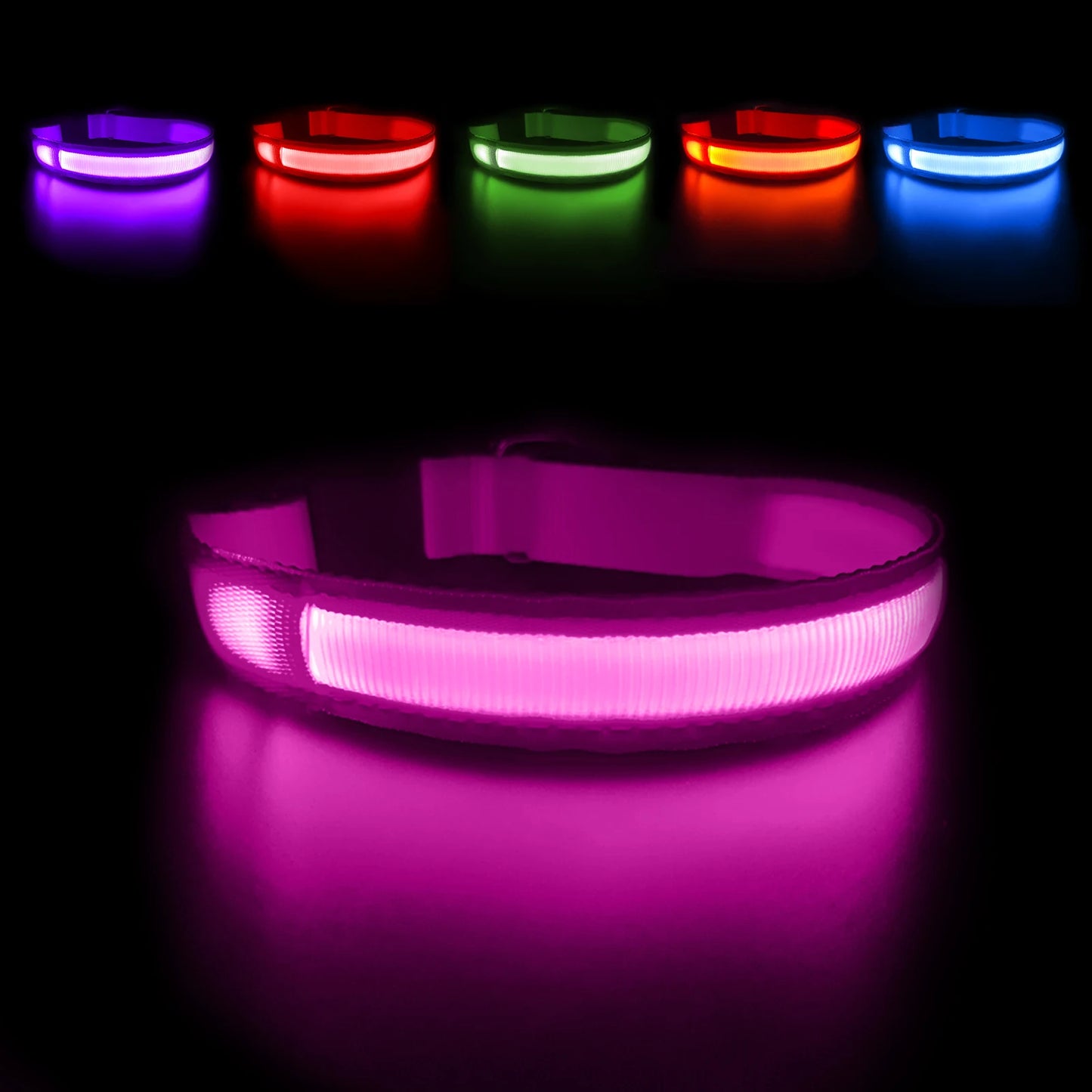 Masbrill Rechargeable Luminous Waterproof Dog Collar