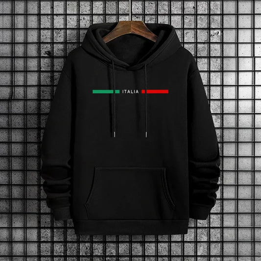 Mens Hoodie Printing Casual Sweatshirt Long Sleeve Pullover