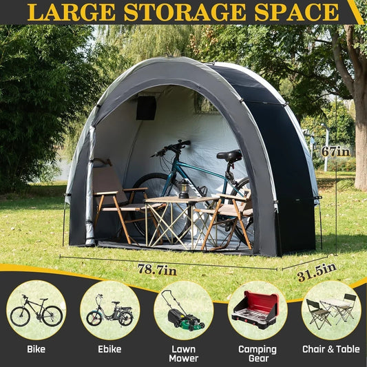 Hign-concerned Bike Storage Shed Tent Portable Waterproof