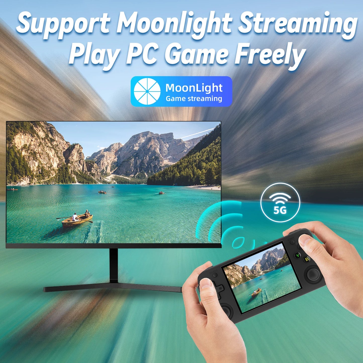 ANBERNIC RG CubeXX & RG40XX H & RG35XX H Retro Handheld Game Console H700 Linux  64-bit 5000 Video Games Supports WIFI Bluetooth