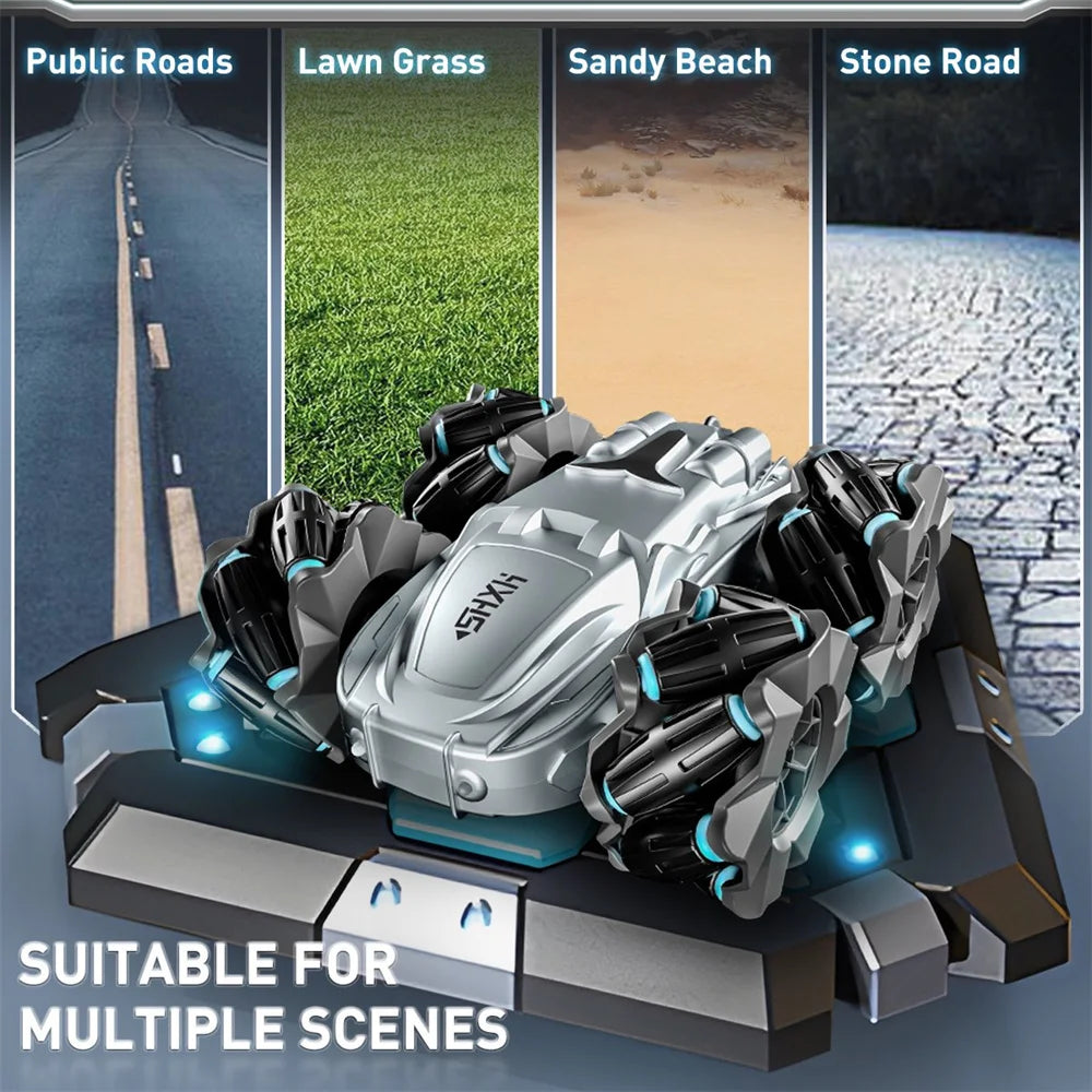Double Sided 360 Rotating 4WD RC Car With Battery Included