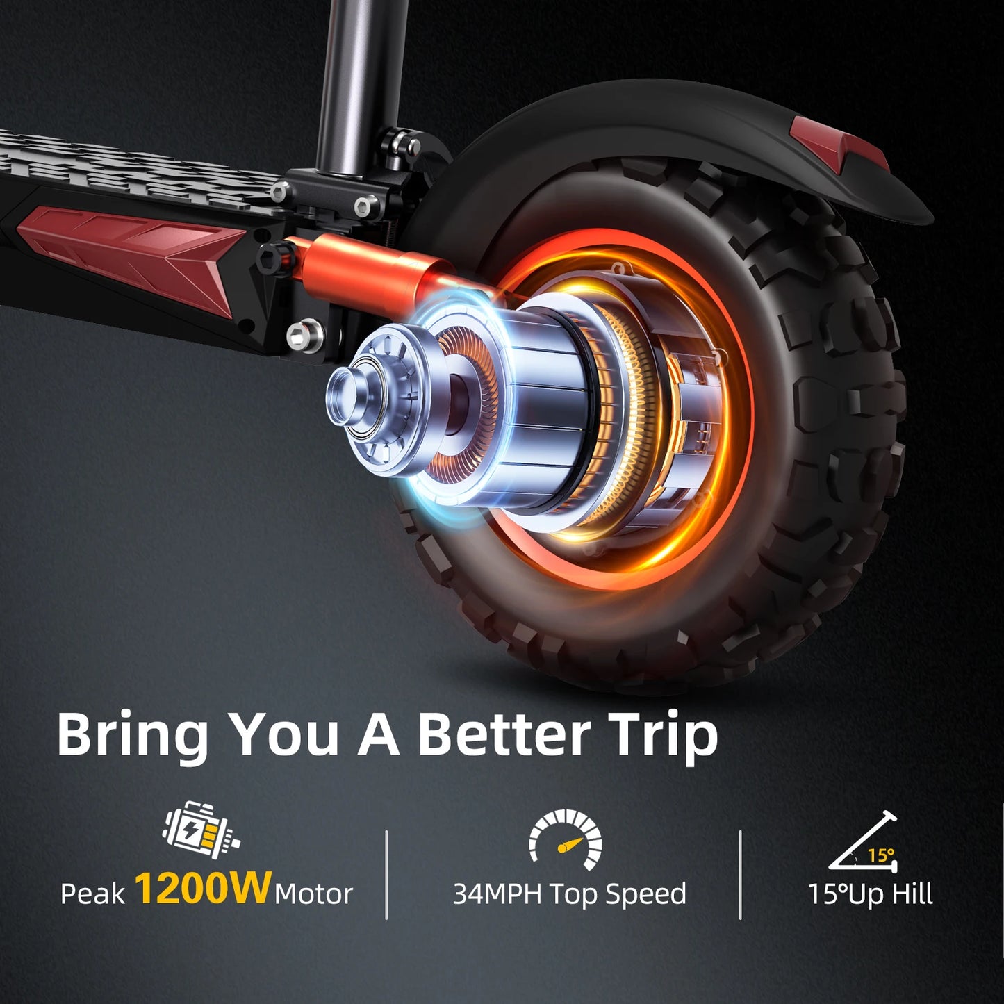 Freeboy J11 Max Electric Scooter 1200W 48V Folding Fat Tire