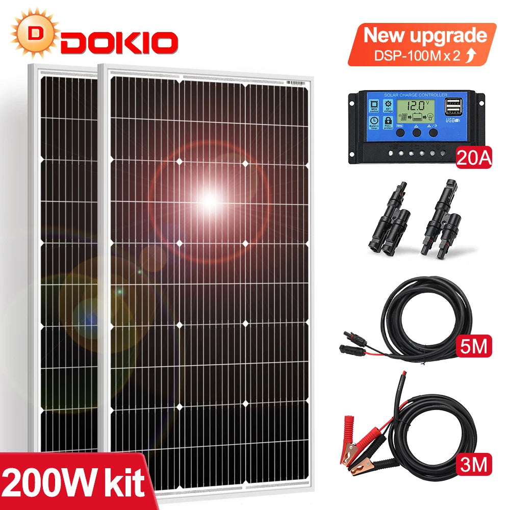 Dokio 18V 100W Solar Panel Controller Waterproof Outdoor